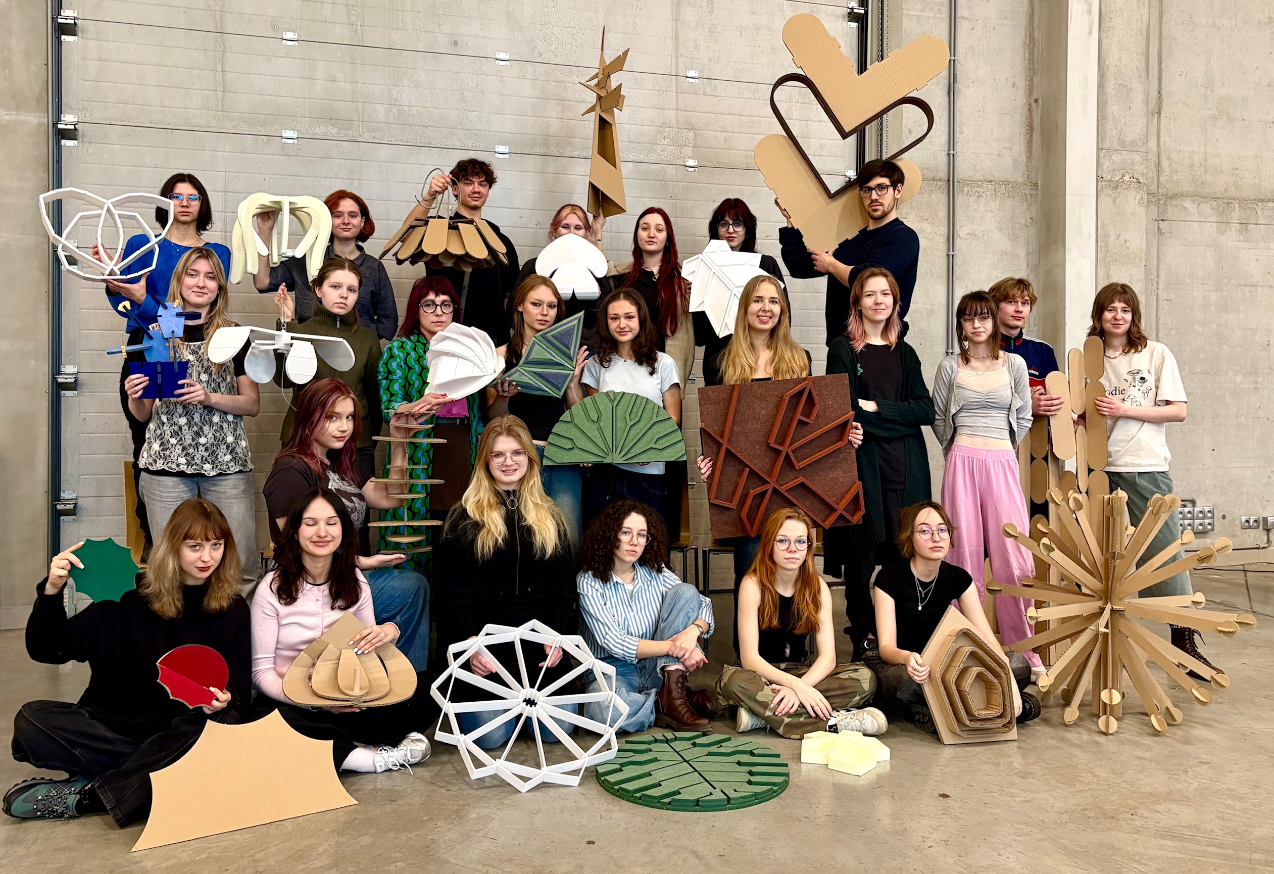 uczniowie ASP Katowice 2026, portotypy z filcu