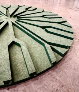 Dekoracyjne panele akustyczne na ścianie